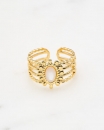 Bague Salina - Nacre blanche