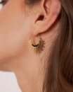 Mia Earrings - black strass